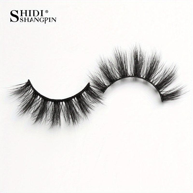 10 Pairs 3D Faux Mink Lashes Natural Soft Green Box Packaging