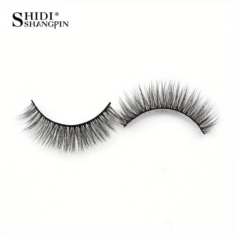 10 Pairs 3D Faux Mink Lashes Natural Soft Green Box Packaging