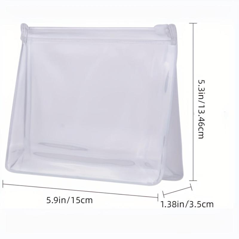 20pcs Small Clear Cosmetic Bag Pouch For Toiletries PVC Makeup Organizer