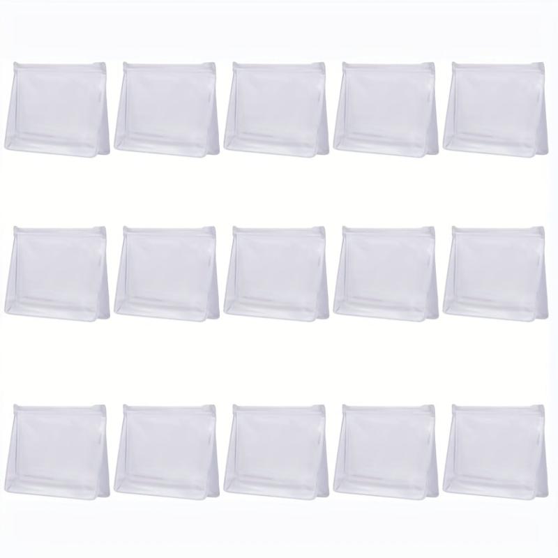 20pcs Small Clear Cosmetic Bag Pouch For Toiletries PVC Makeup Organizer