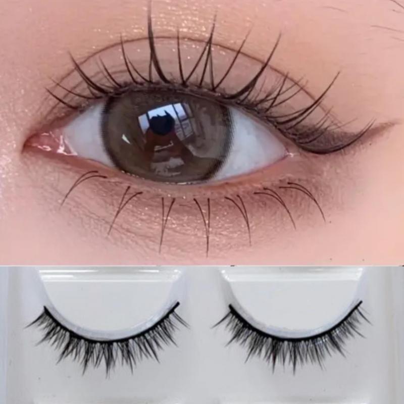 5 Pairs False Eyelashes 8mm Natural Realistic Lashes Daily Makeup Short Style