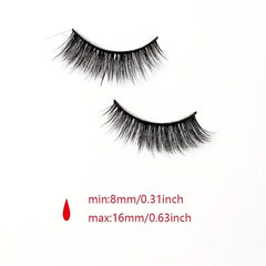 4 Pairs Cat Eye Lashes Criss Cross Wispy Natural Look False Eyelashes
