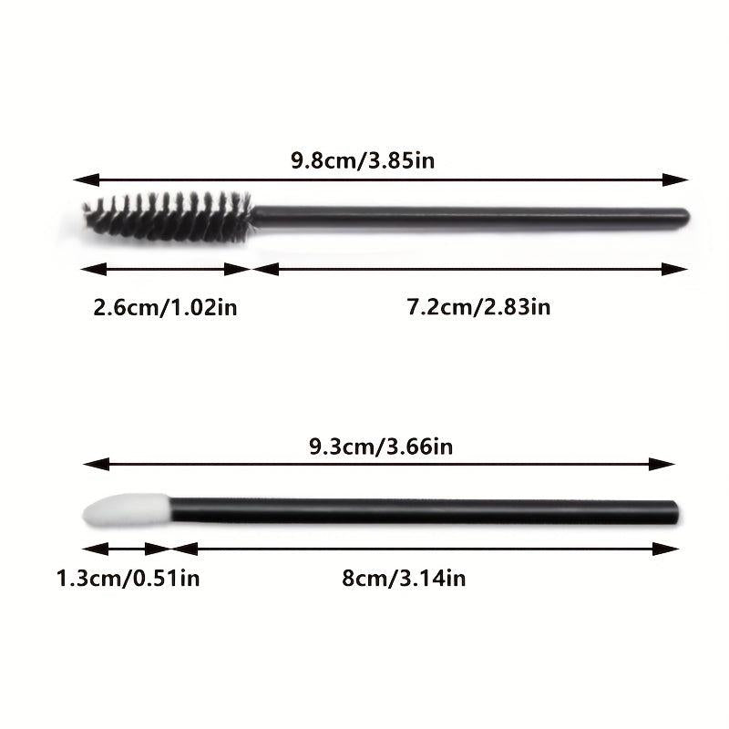 10pcs Eyebrow Eyelash Brushes Dual Ended Eye Lip Makeup Brush Set
