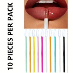 10pcs Eyebrow Eyelash Brushes Dual Ended Eye Lip Makeup Brush Set