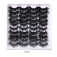 20 Pairs False Eyelashes Thick Natural Reusable