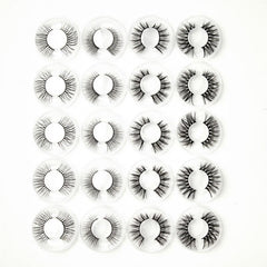 20 Pairs Faux Mink Lashes False Eyelashes Volume Lashes