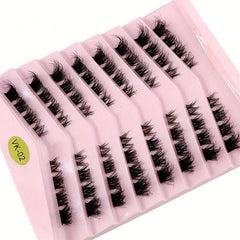 Fluffy Individual Cluster Lashes 3D Mink False Eyelashes Extension Makeup