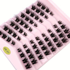 Fluffy Individual Cluster Lashes 3D Mink False Eyelashes Extension Makeup