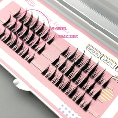 Mikiwi Manga Anime False Eyelashes Cluster Individual Lashes Extensions
