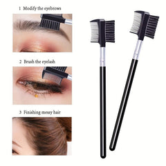 Eyelash Curler and Eyebrow Brush Kit - Lash Curler, Mascara Brushes