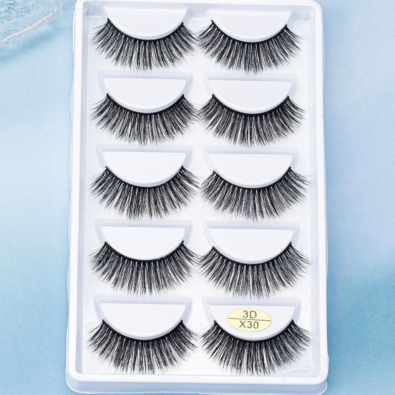 5 Pairs 3D Mink False Eyelashes Fluffy Long Dramatic Natural False Eyelashes