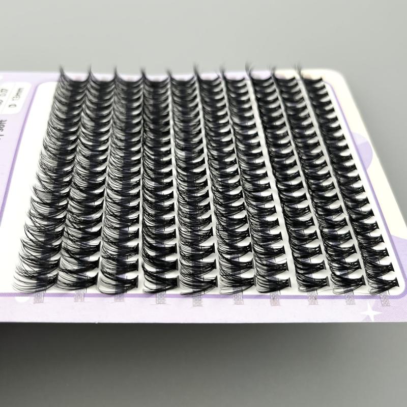 200 Clusters Lashes 40D 12mm D Curling Individual Lashes Extensions