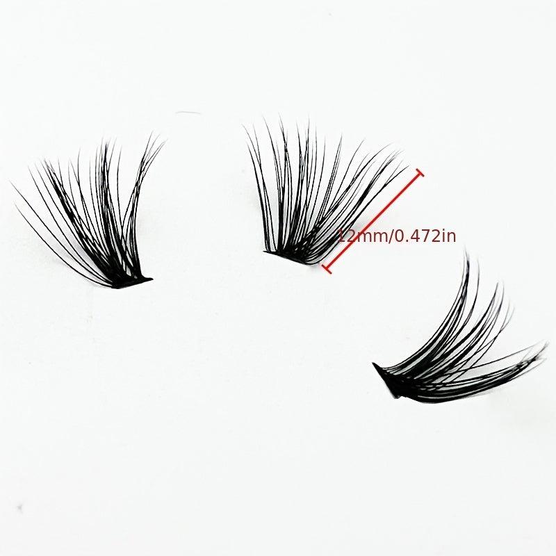 200 Clusters Lashes 40D 12mm D Curling Individual Lashes Extensions