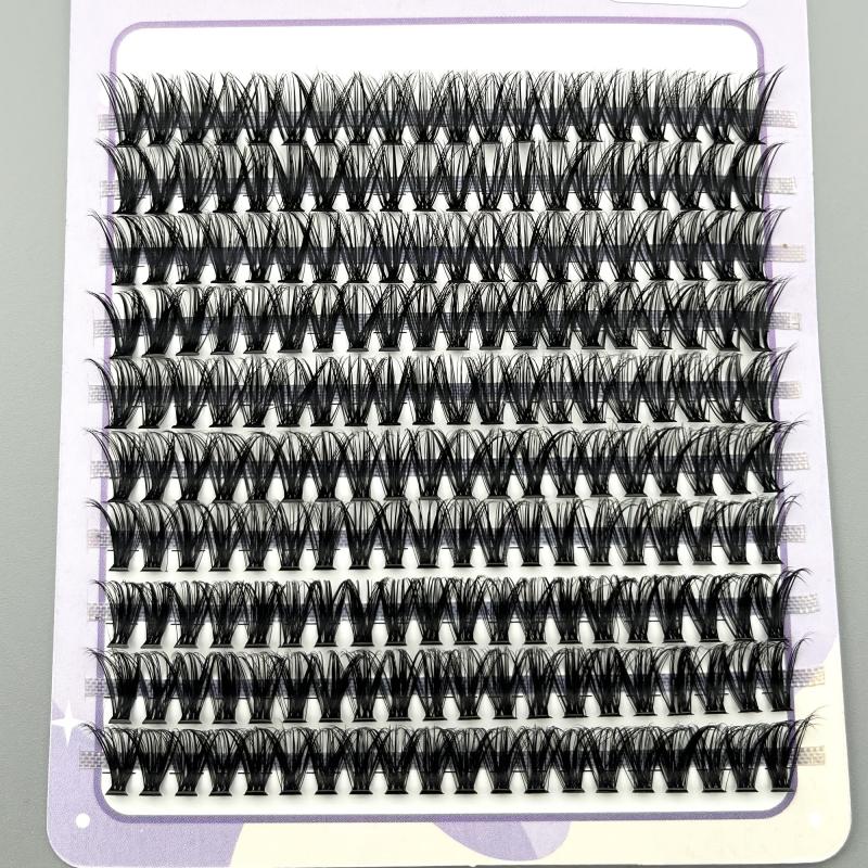 200 Clusters Lashes 40D 12mm D Curling Individual Lashes Extensions