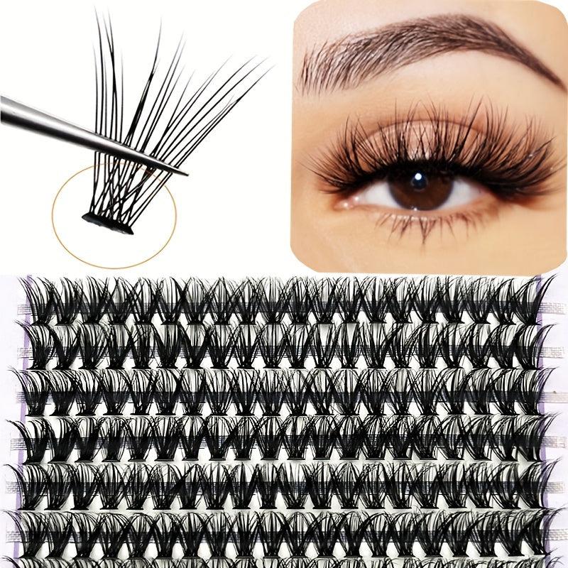 200 Clusters Lashes 40D 12mm D Curling Individual Lashes Extensions