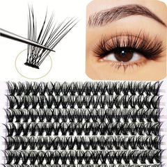 200 Clusters Lashes 40D 12mm D Curling Individual Lashes Extensions