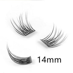 10 16mm Lash Clusters, Natural False Eyelashes, 12pcs, DIY Extension