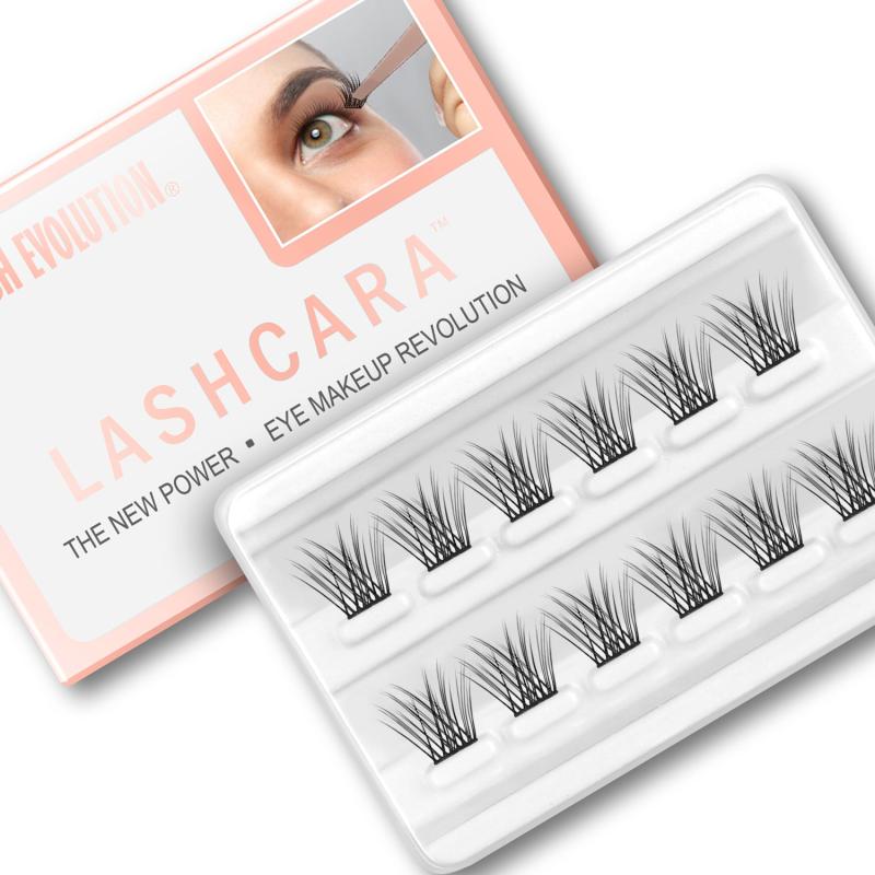 10 16mm Lash Clusters, Natural False Eyelashes, 12pcs, DIY Extension