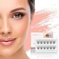 10 16mm Lash Clusters, Natural False Eyelashes, 12pcs, DIY Extension