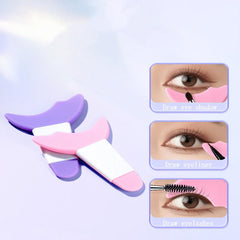Eyelash Tool with Eyeliner Guide, Mascara Shield, Eye Shadow Applicator