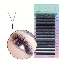 Y Shaped False Eyelashes Handwoven Soft Natural Crossed Extension