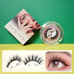 Reusable Adhesive False Eyelashes No Glue Lashes Easy to Apply