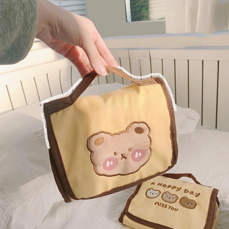 Bear Makeup Bag Hanging Organizer Travel Jewelry Cosmetic Brushes