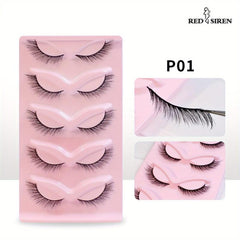 Cat Eye Lashes 5 Pairs Winged Wispy Natural False Eyelashes Makeup