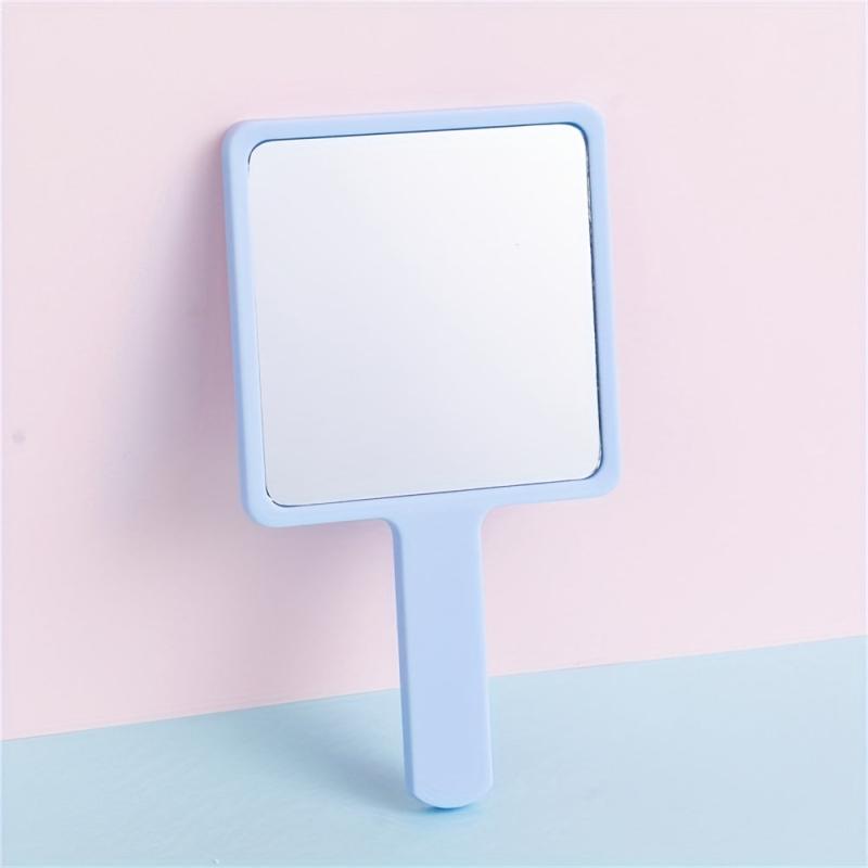 Square Hand Mirror Portable Makeup Vanity Mirror for Girls Women Gift