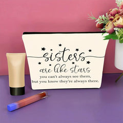 Makeup Bag Case Zipper for Sister Birthday Cosmetic Bag
