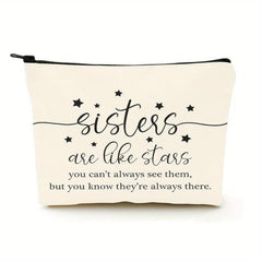 Makeup Bag Case Zipper for Sister Birthday Cosmetic Bag
