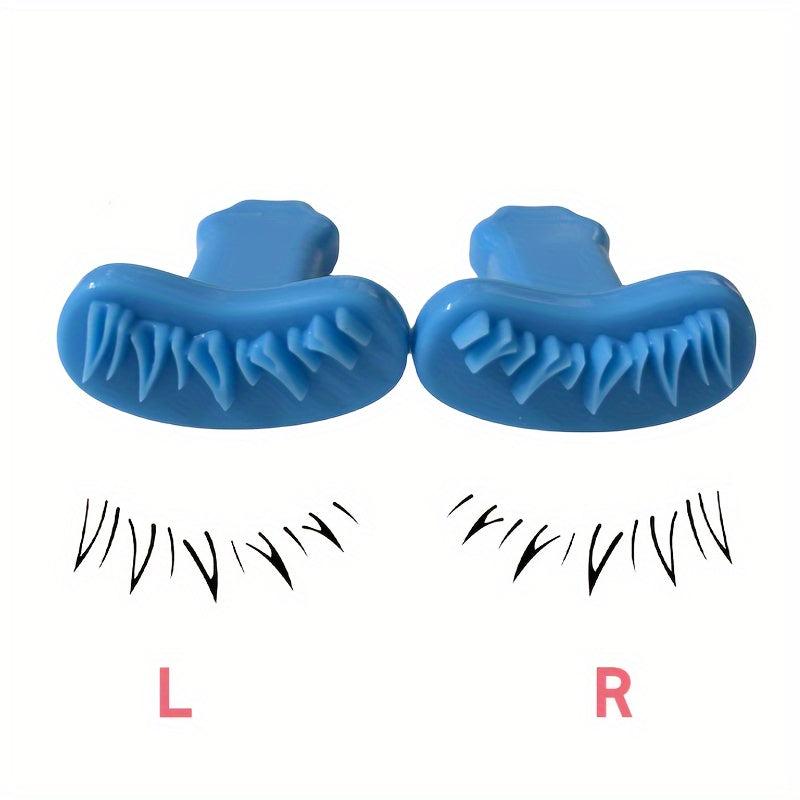 2pcs Lower Eyelash Stamp Makeup Tool Silicone Eyelash Stamp