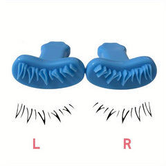 2pcs Lower Eyelash Stamp Makeup Tool Silicone Eyelash Stamp
