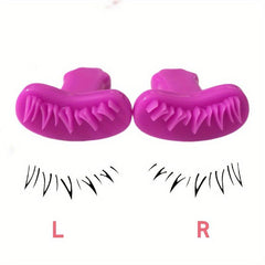 2pcs Lower Eyelash Stamp Makeup Tool Silicone Eyelash Stamp