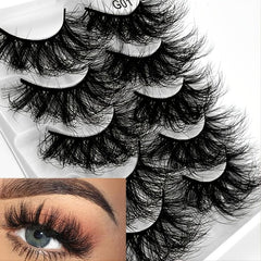 5 Pairs 8D Faux Mink False Eyelashes Dramatic Volume Fuffy Lashes