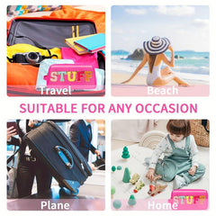 Preppy Makeup Bag With Strap Nylon Waterproof Travel Toiletry Bag