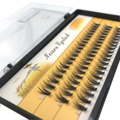 60pcs Clusters Eyelashes Natural Thick False Eyelashes Segmented Lashes