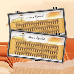 60pcs Clusters Eyelashes Natural Thick False Eyelashes Segmented Lashes