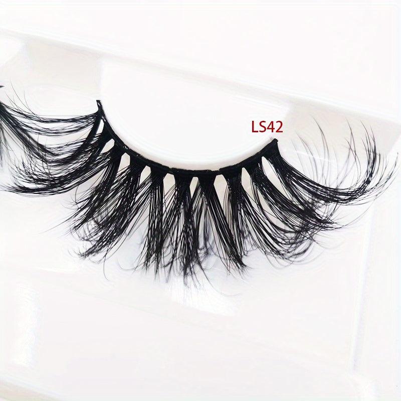 25mm 5D Mink False Eyelashes Natural Look Fluffy Lashes