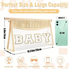 Clear Makeup Bag Toiletry Beach Boho Waterproof PVC Zipper