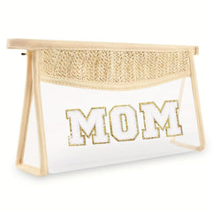 Clear Makeup Bag Toiletry Beach Boho Waterproof PVC Zipper