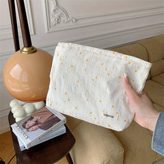 Floral Cosmetic Bag Makeup Case Organizer Travel Toiletry Pouch