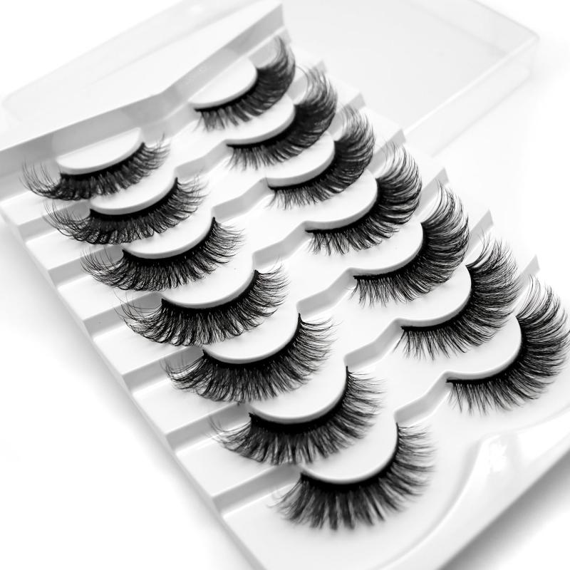 7 Pairs Thick Curling 17mm Fluffy False Eyelashes