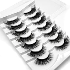 7 Pairs Thick Curling 17mm Fluffy False Eyelashes