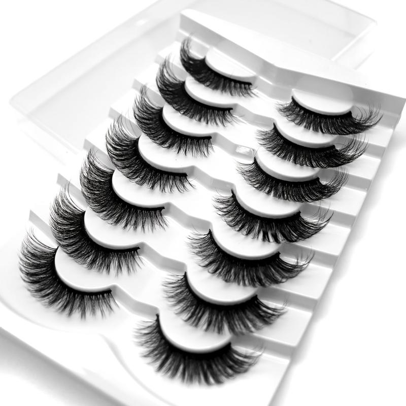 7 Pairs Thick Curling 17mm Fluffy False Eyelashes