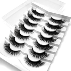 7 Pairs Thick Curling 17mm Fluffy False Eyelashes