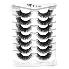7 Pairs Thick Curling 17mm Fluffy False Eyelashes