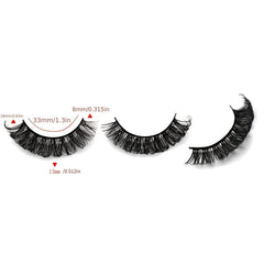 7 Pairs Full Strip Eyelashes D Curling Thick Fluffy False Eyelashes