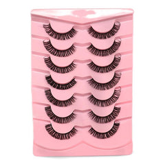 7 Pairs Full Strip Eyelashes D Curling Thick Fluffy False Eyelashes