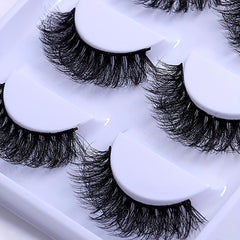 5 Pairs Multilayered Fluffy Curling False Eyelashes